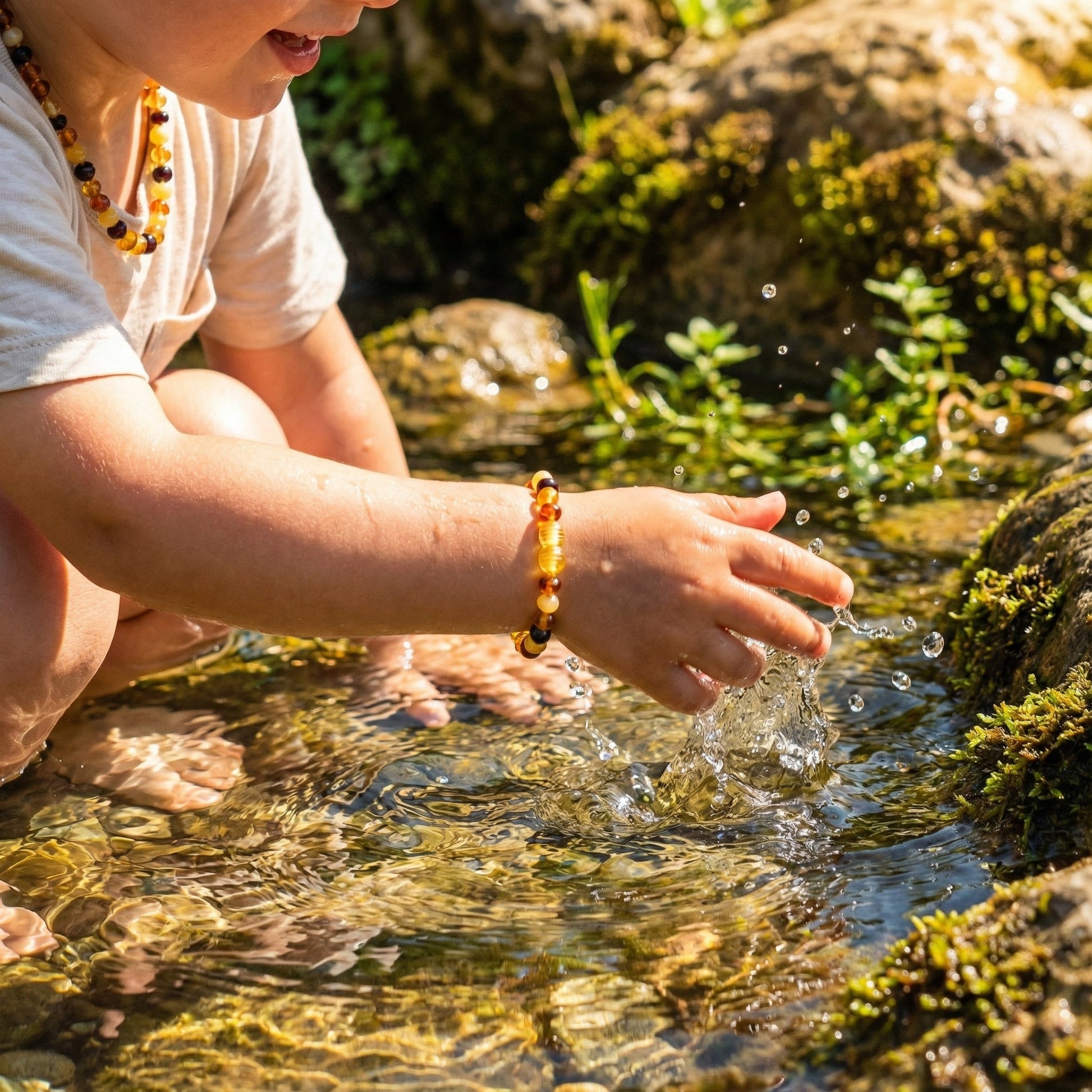Baltık Kehribar Çocuk Kolye & Bileklik - Lenvy Takı