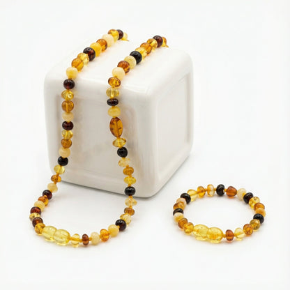 Baltık Kehribar Çocuk Kolye & Bileklik - Lenvy Takı