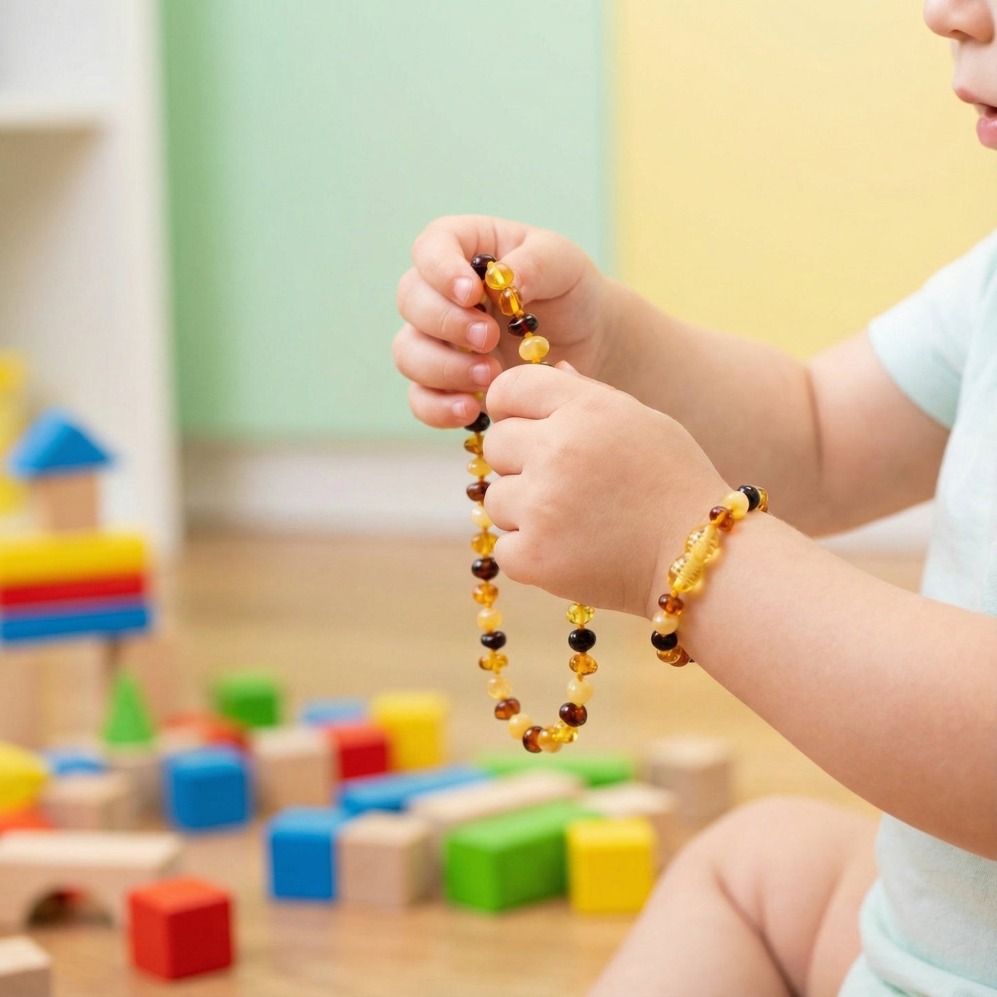 Baltık Kehribar Çocuk Kolye & Bileklik - Lenvy Takı