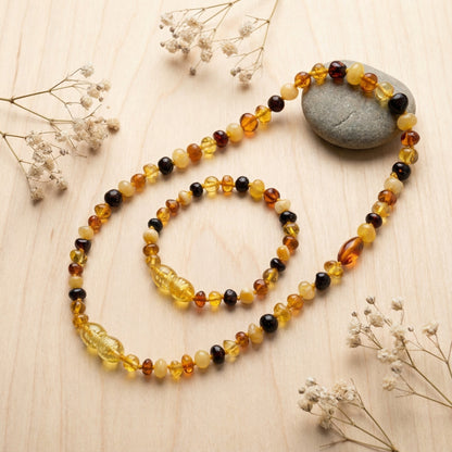 Baltık Kehribar Çocuk Kolye & Bileklik - Lenvy Takı