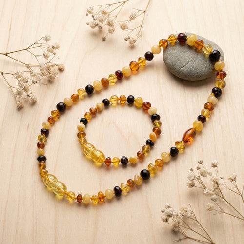 Baltık Kehribar Çocuk Kolye & Bileklik - Lenvy Takı