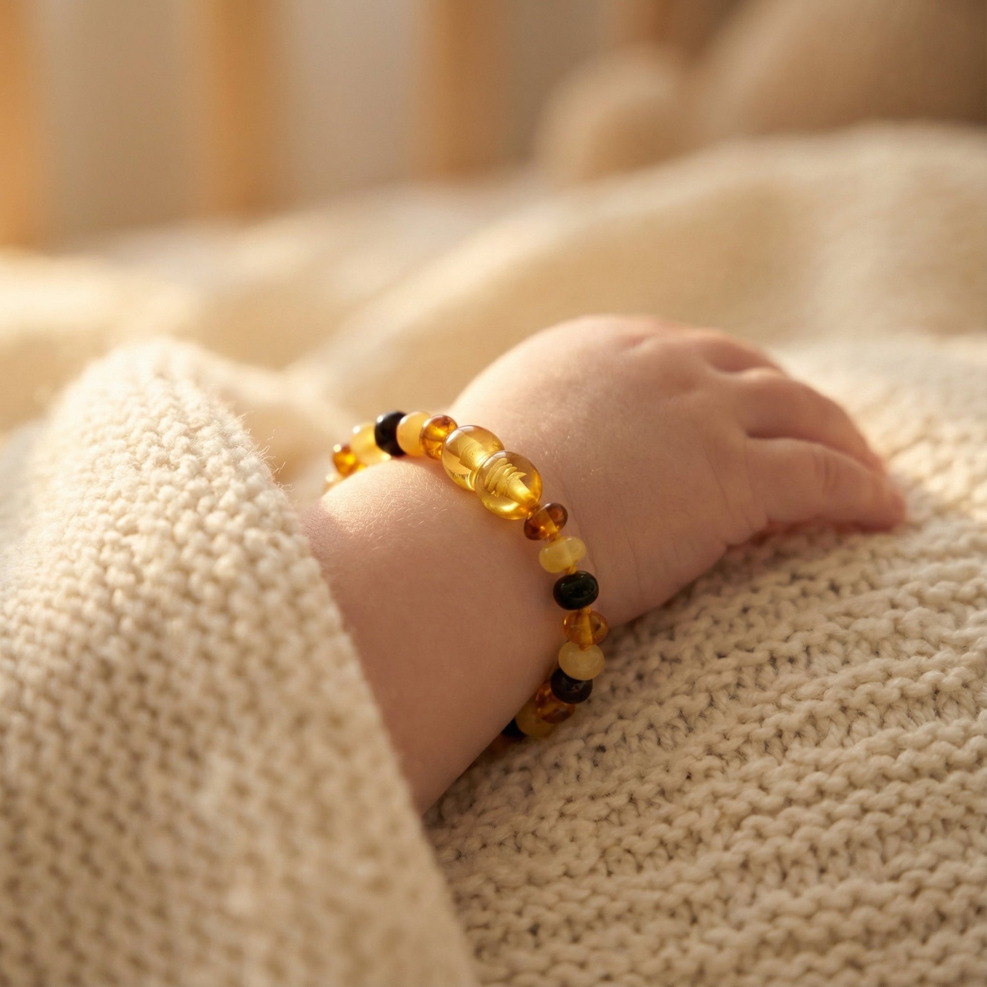 Baltık Kehribar Çocuk Kolye & Bileklik - Lenvy Takı