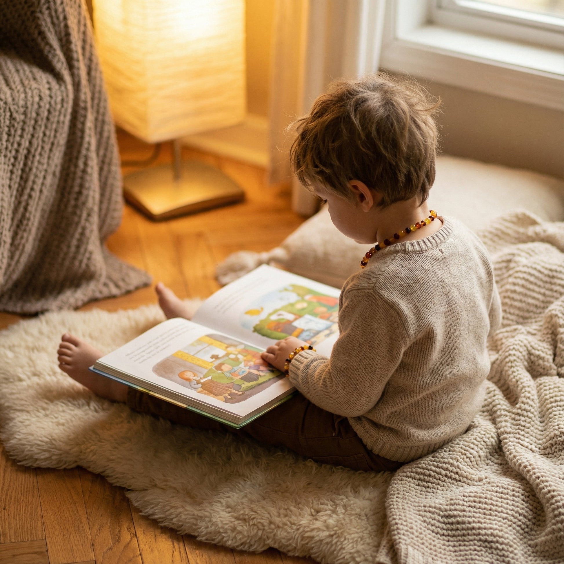 Baltık Kehribar Çocuk Kolye & Bileklik - Lenvy Takı