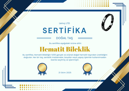 Hematit Bileklik - Stil ve Şıklığı Bir Arada Taşıyın - Lenvy Takı