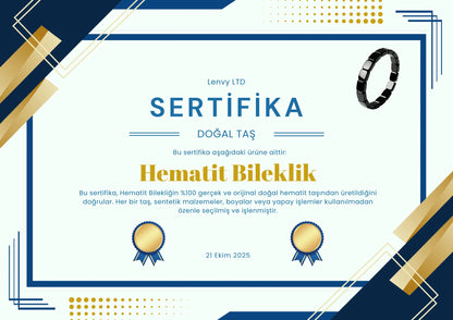 Hematit - Maskülen Erkek Bilekliği