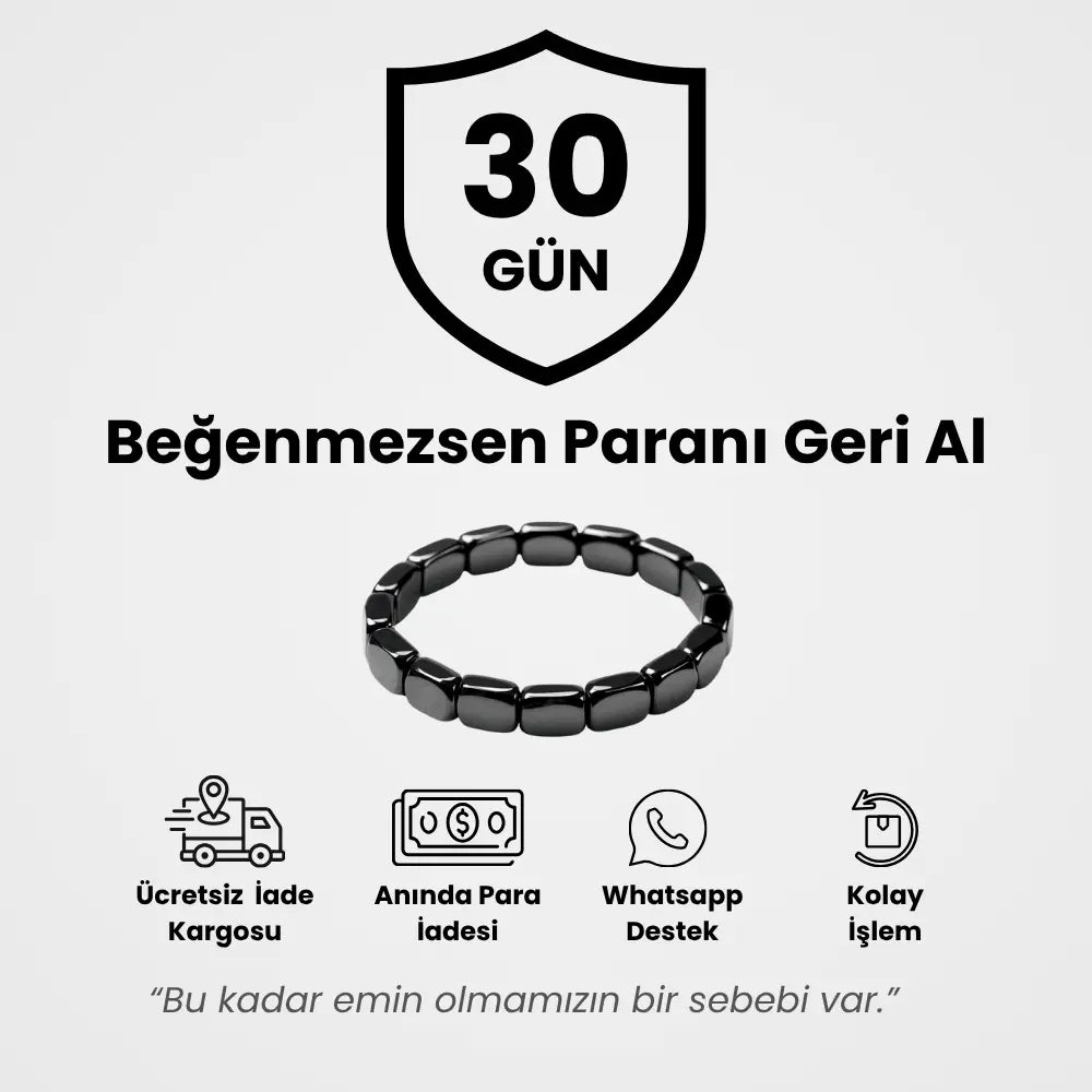 Hematit - Maskülen Erkek Bilekliği