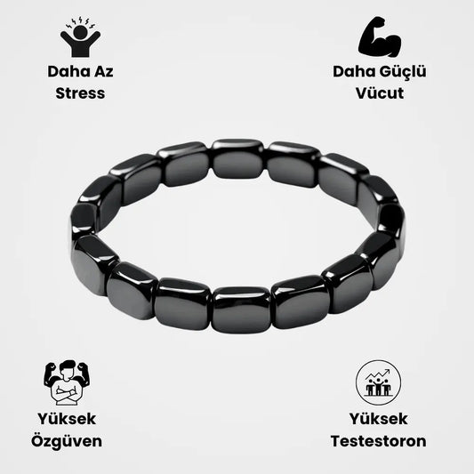 Hematit - Maskülen Erkek Bilekliği